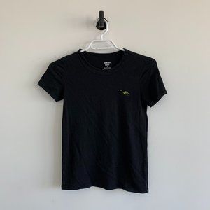 Aritzia Sunday Best Black Embroidered Tshirt XS